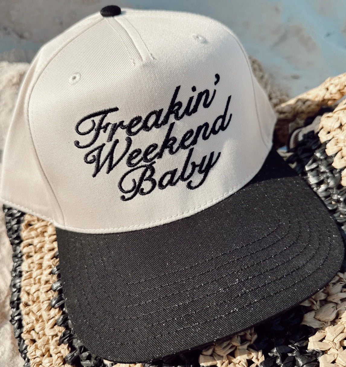 Freakin' Weekend Baby- Vintage Trucker Hat