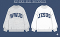Reversible WWJD/JESUS Mockneck