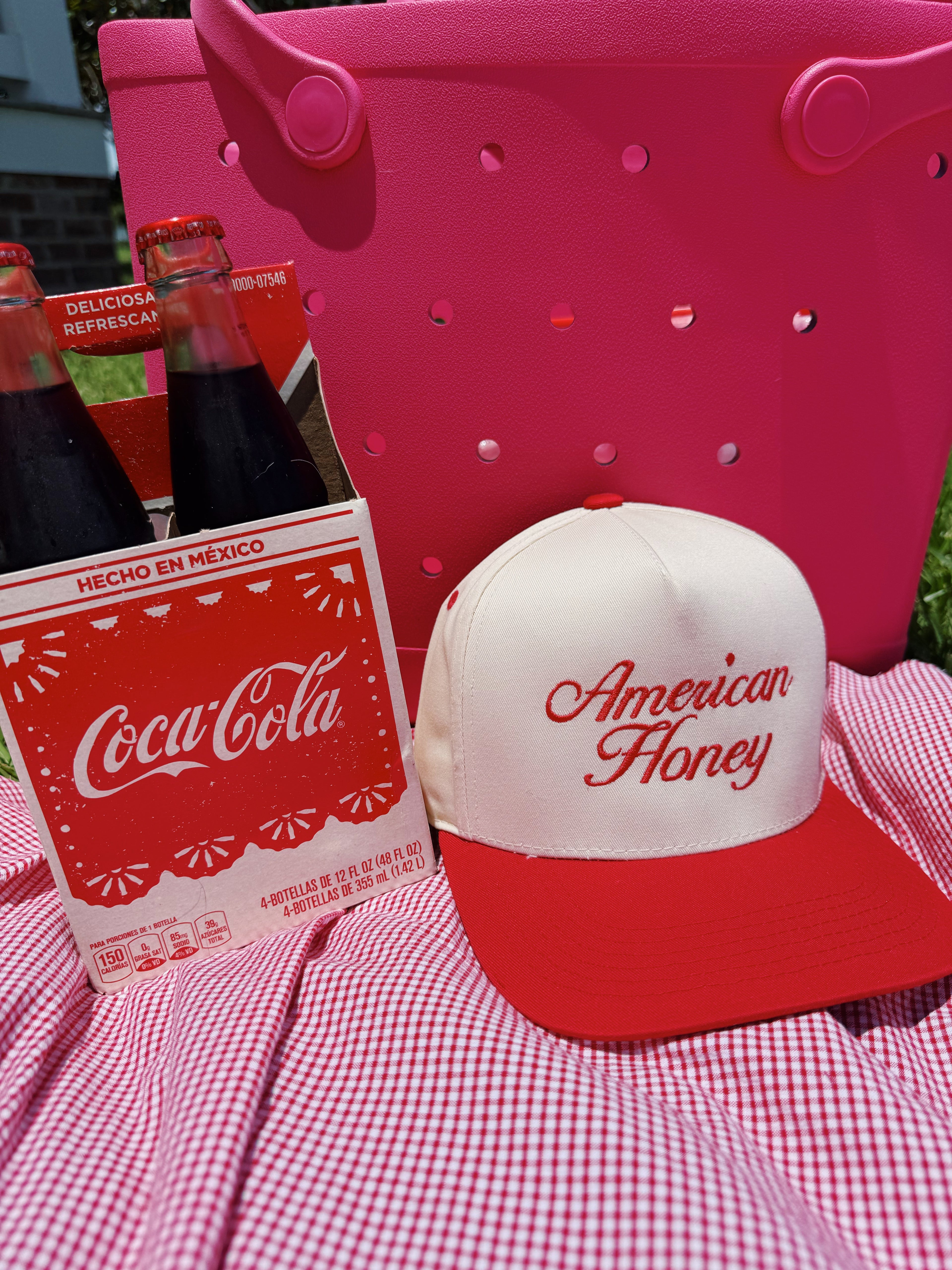 American Honey Cursive- Vintage Trucker Hat