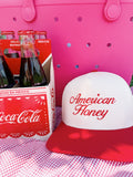 American Honey Cursive- Vintage Trucker Hat