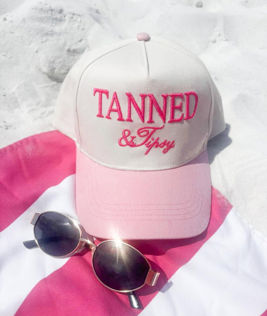 Tanned & Tipsy- Vintage trucker Hat