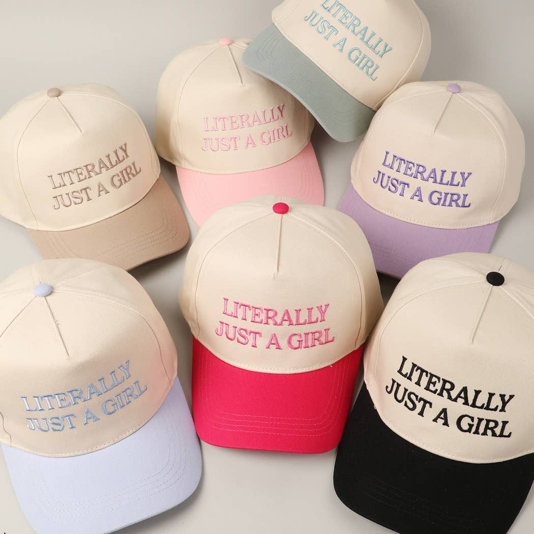 Literally Just A Girl-Vintage Trucker Hat