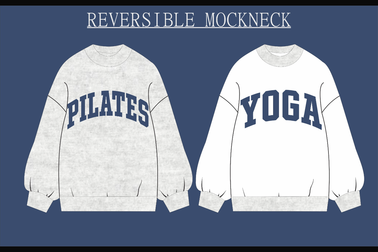 Revesable PILATES/YOGA Mockneck