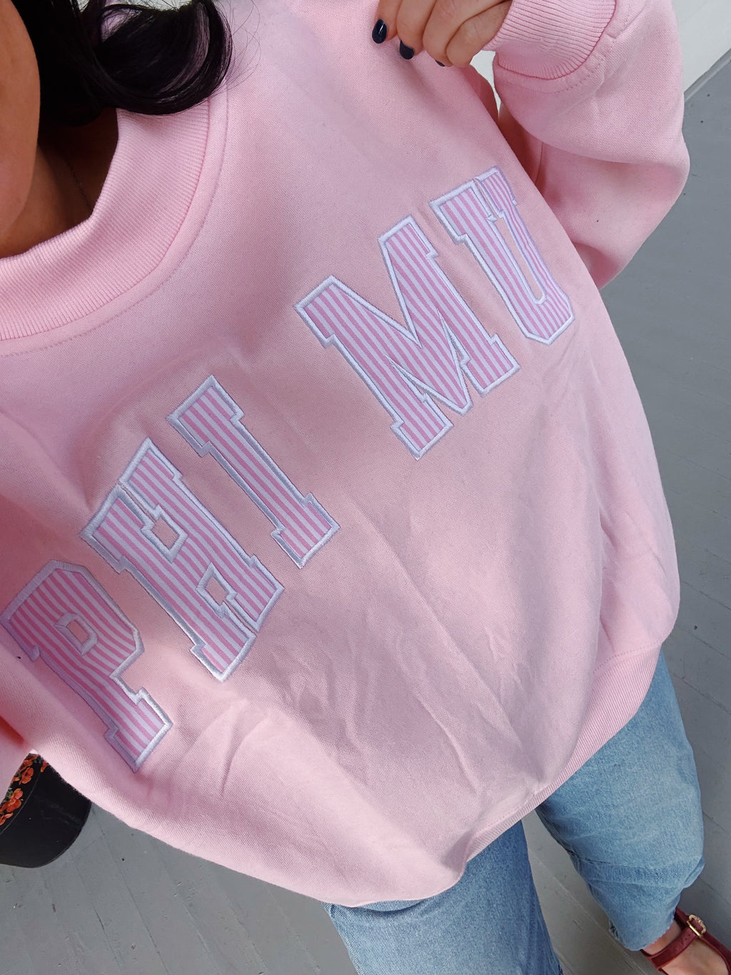 PHI MU MOCKNECK(PRE MADE)-PINK
