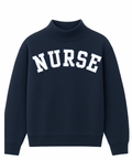 Nurse navy mockneck
