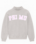PHI MU MOCK NECK(GREY)