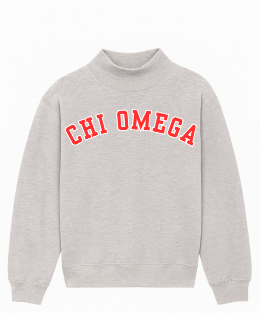 CHI OMEGA MOCKNECK